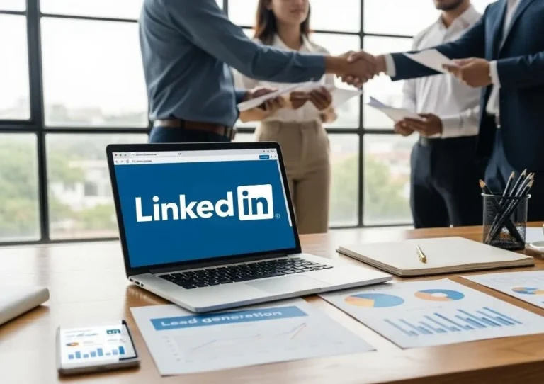 create blog image for : A Complete LinkedIn Marketing Guide for B2B